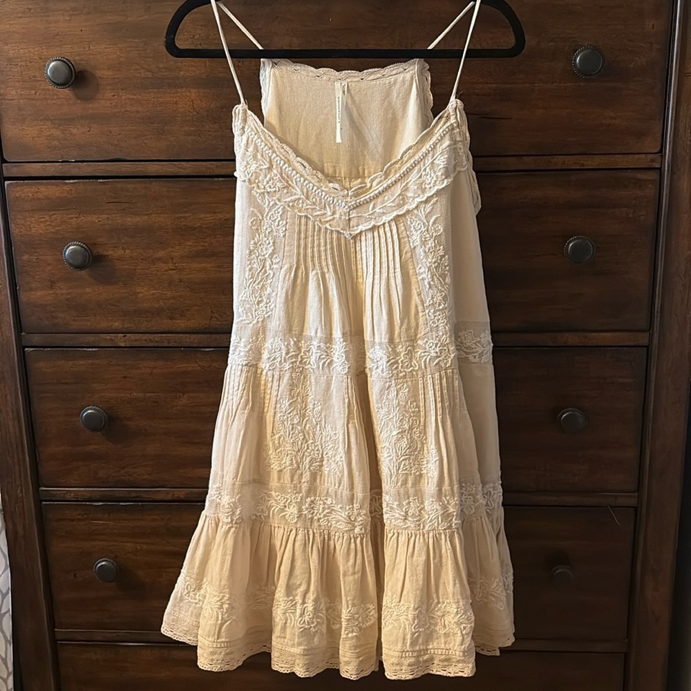 Anthropologie 100% cotton lace dress